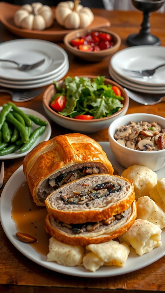 thanksgiving beef wellington pairings