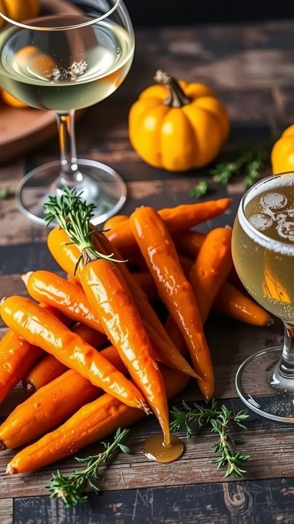 thanksgiving glazed carrots pair beautifully