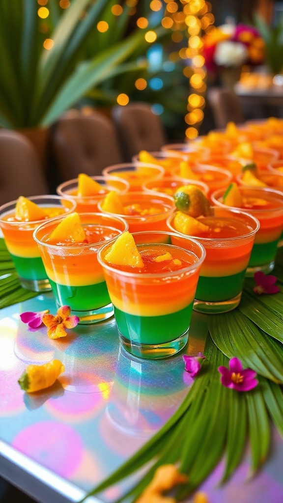 tropical passionfruit jello shots
