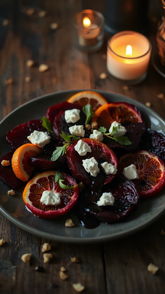 vibrant autumn beetroot salad