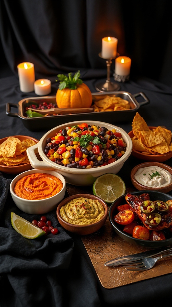 vibrant black bean salsa