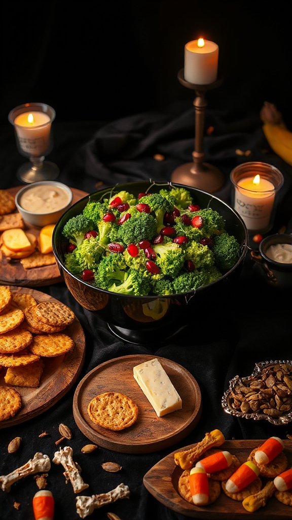 vibrant halloween broccoli salad vibrant halloween broccoli salad
