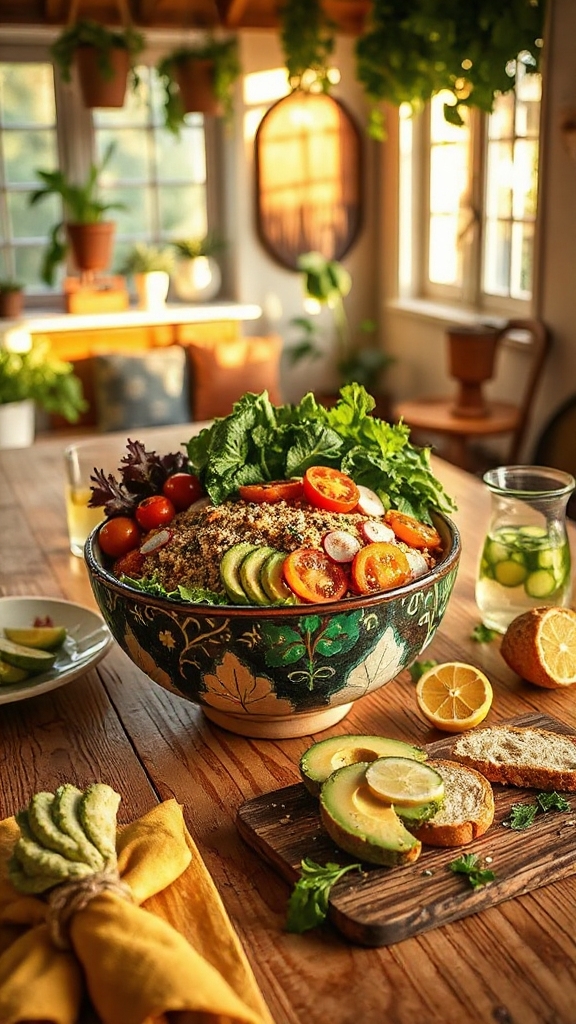 vibrant nourishing colorful meal