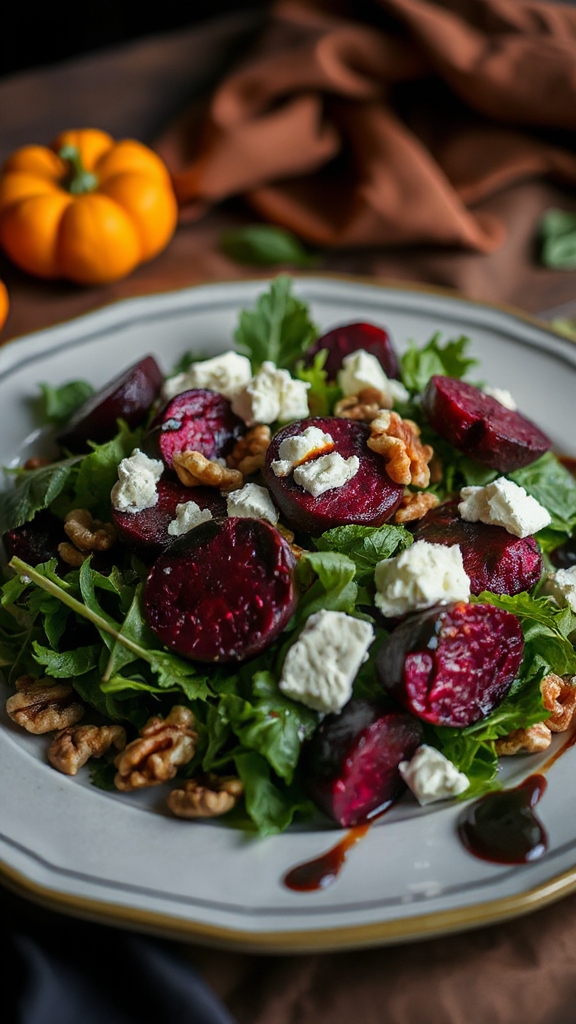 vibrant roasted beet salad