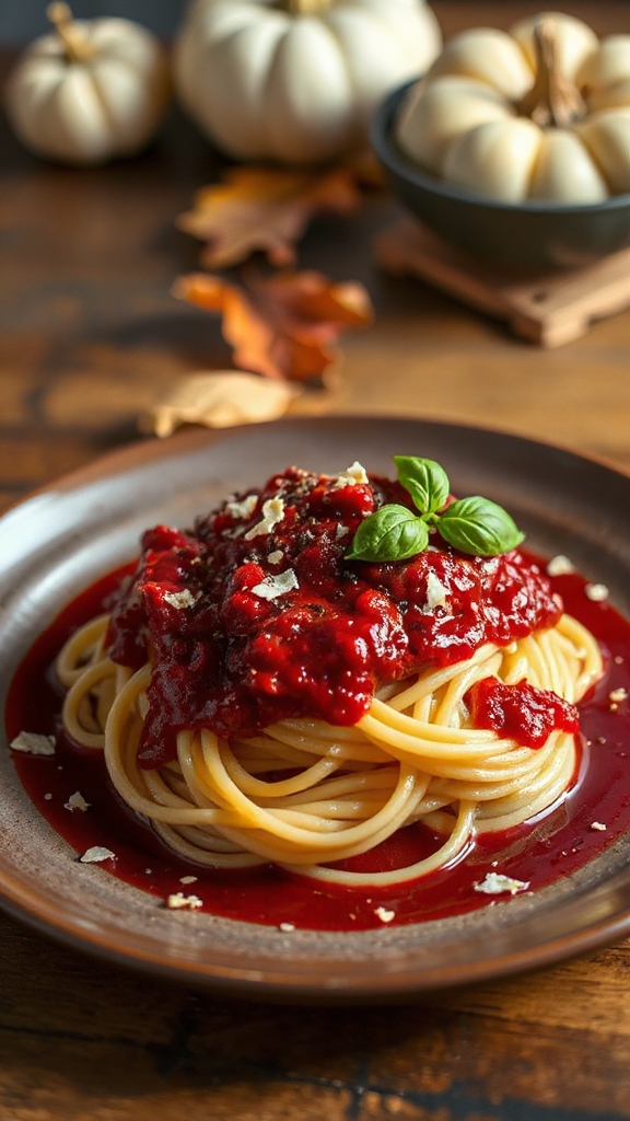 vibrant vegetarian pasta dish