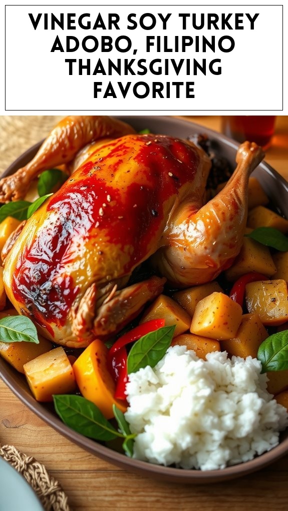 Vinegar‑Soy Turkey Adobo, Filipino Thanksgiving Favorite