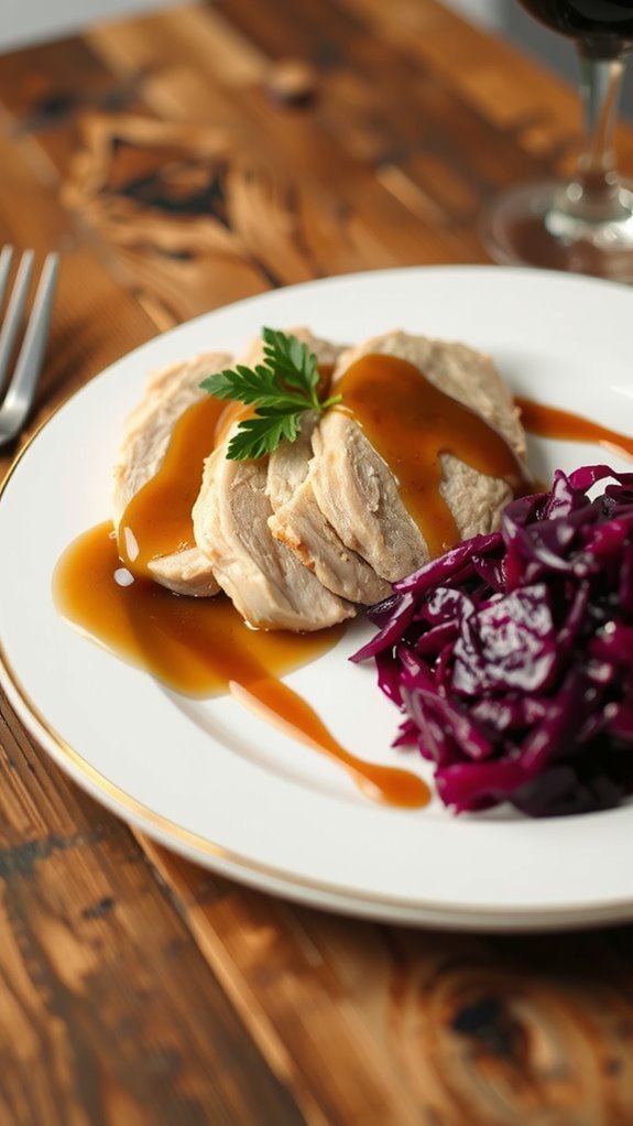 visually appealing turkey presentation