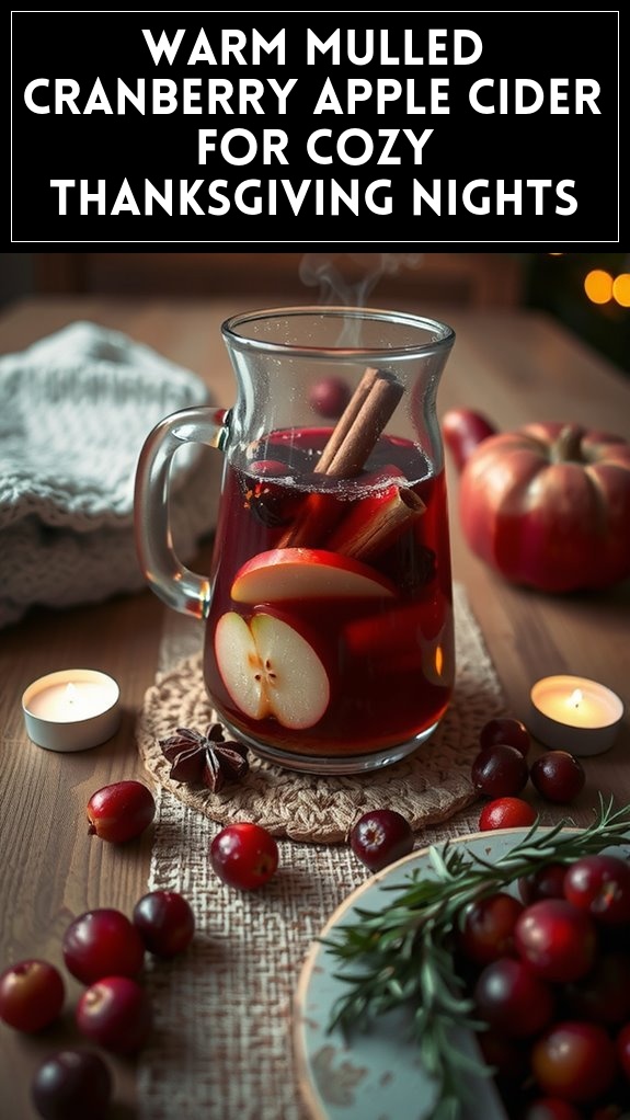 Warm Mulled Cranberry Apple Cider for Cozy Thanksgiving Nights