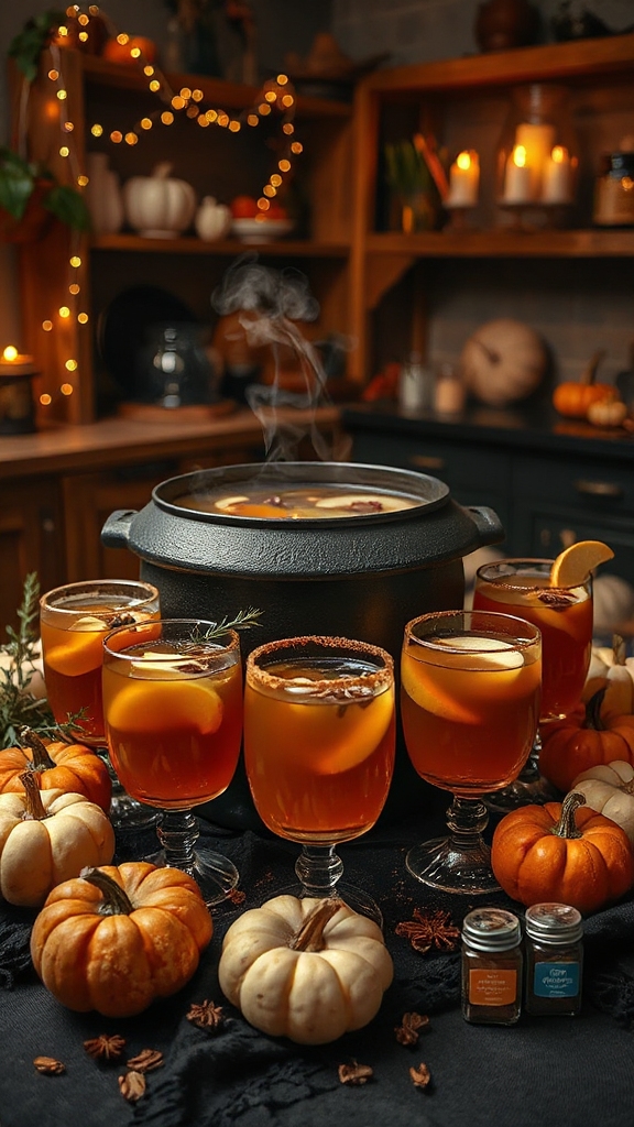 warm spiced apple beverage