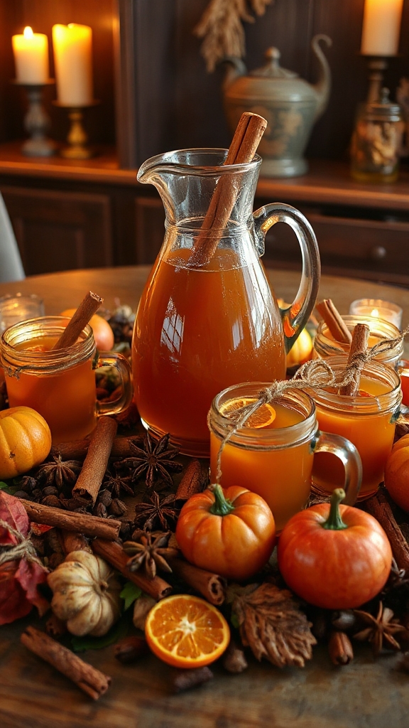 warm spiced apple cider