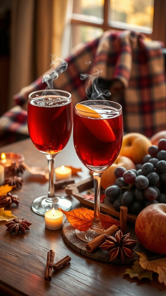 warm spiced red wine