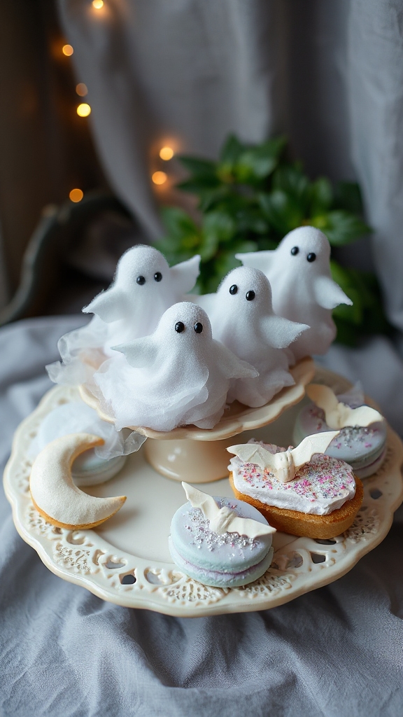 whimsical halloween cotton candy