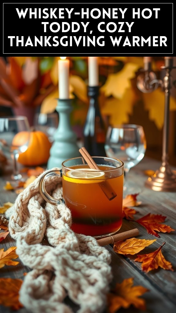 Whiskey-Honey Hot Toddy, Cozy Thanksgiving Warmer