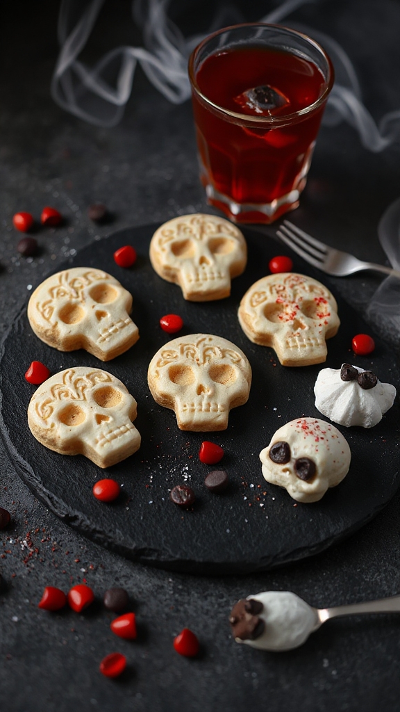 wicked skull cookie treats
