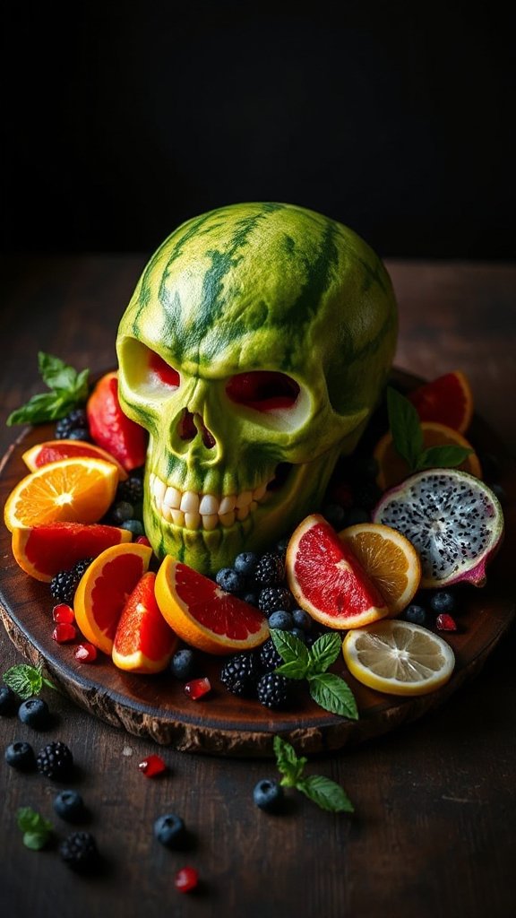 wicked watermelon skull centerpiece wicked watermelon skull centerpiece