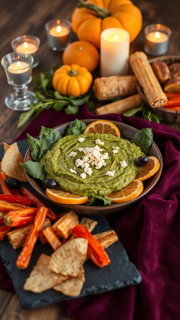 zesty spinach feta dip