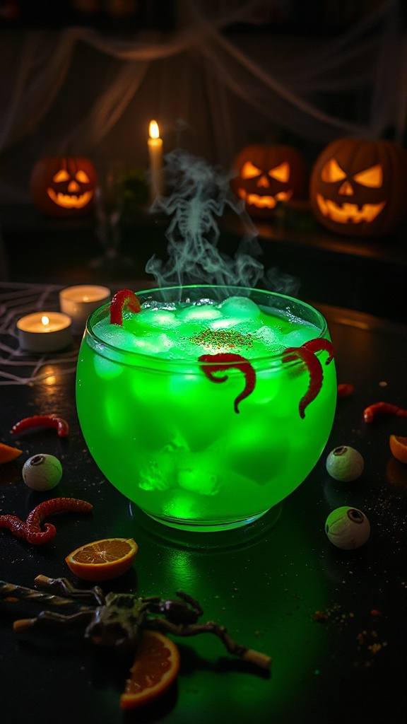 zombie themed halloween cocktail recipe
