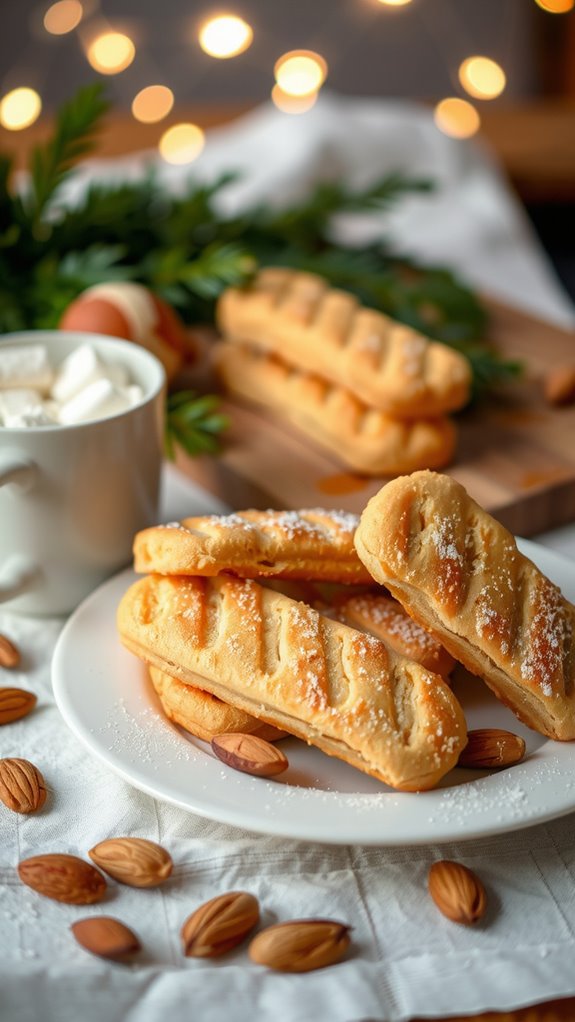 almond biscotti holiday cookies