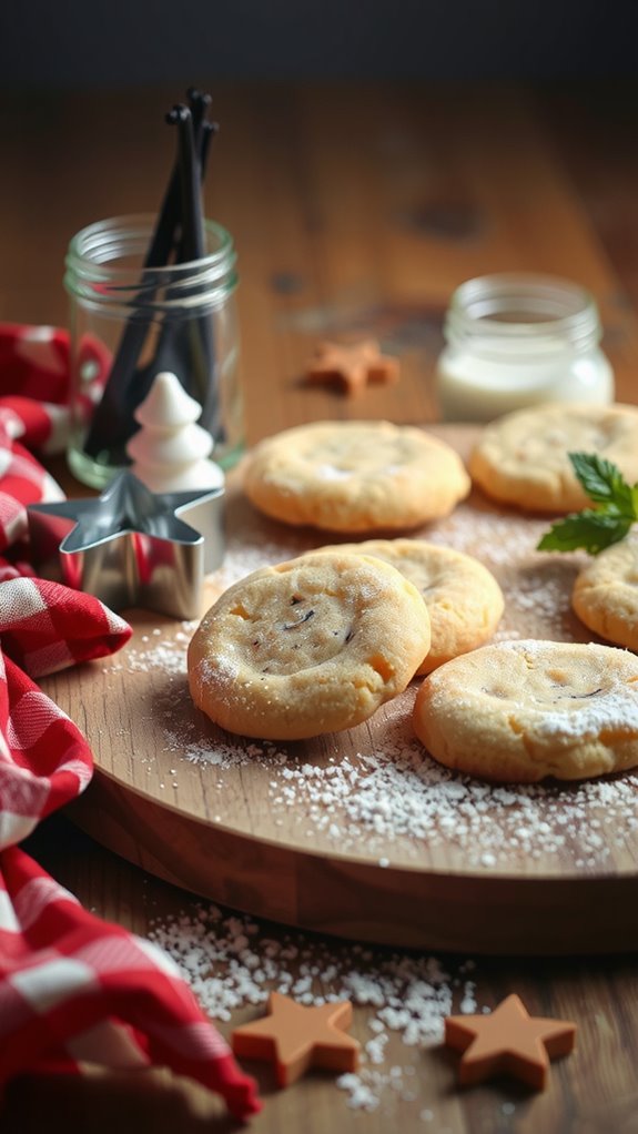 baking homemade vanilla cookies