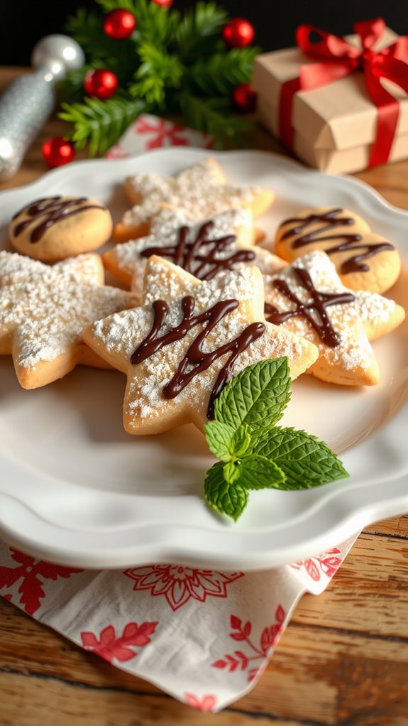 beautiful festive cookie presentation