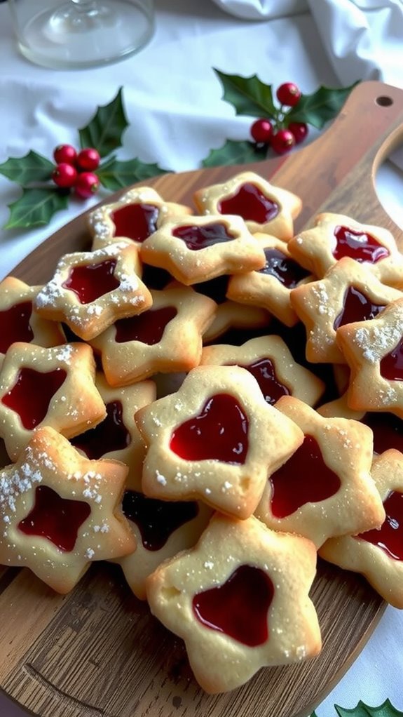 beautifully arranged festive cookies