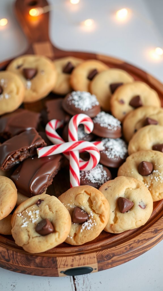 beautifully presented chocolate cookies