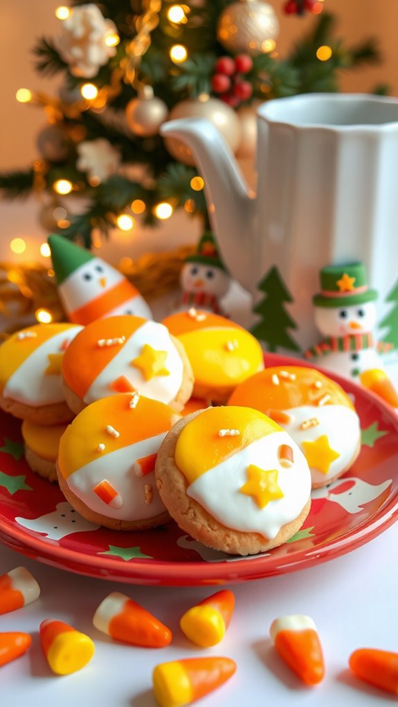 candy corn christmas treats