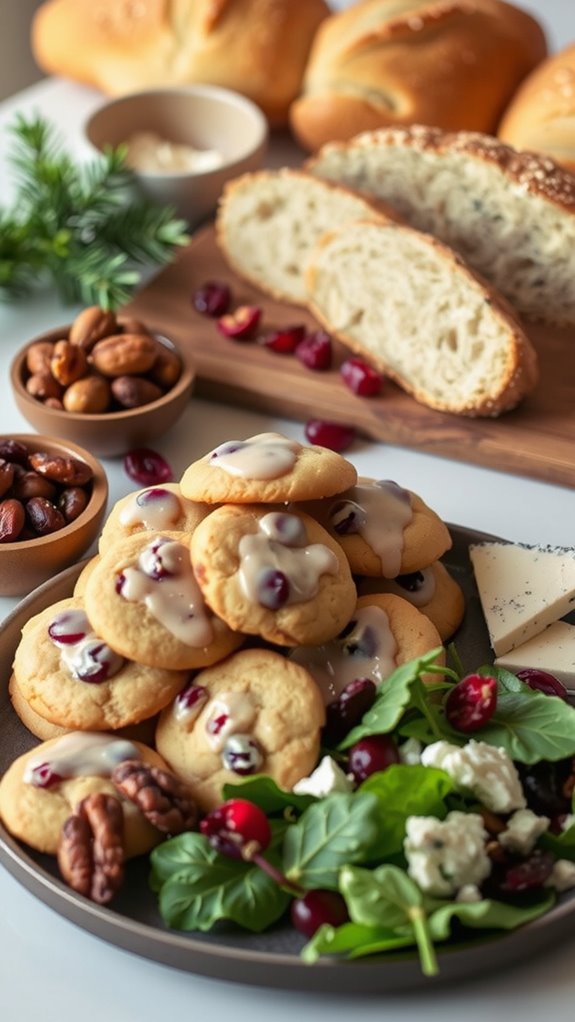 cranberry cookie holiday pairings
