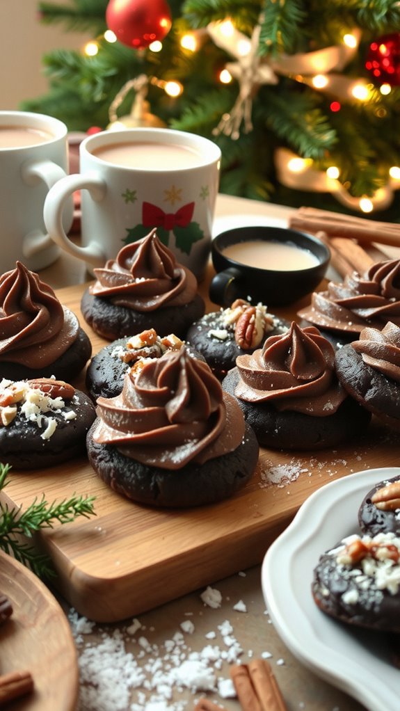 decadent chocolate holiday cookies