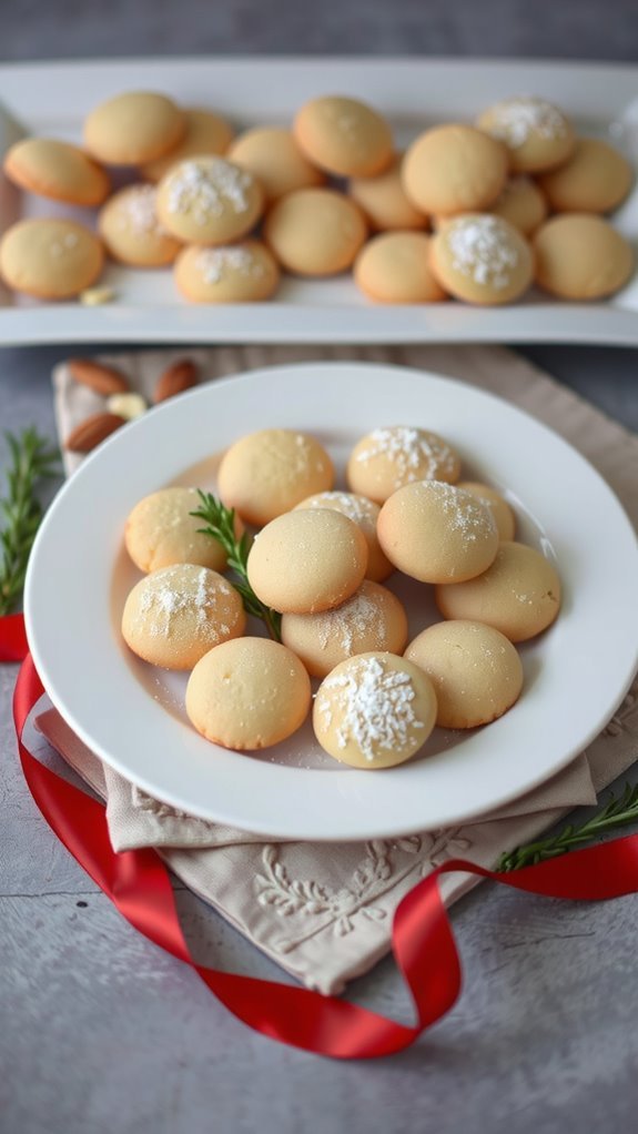 elegant festive cookie presentation