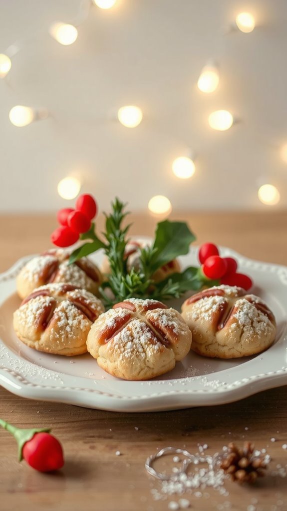 elegant holiday cookie display