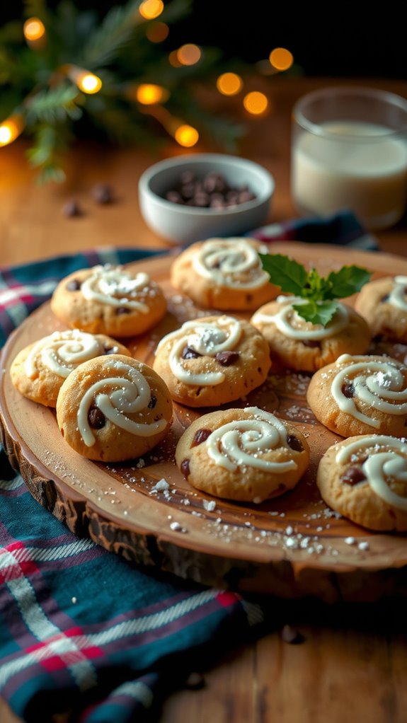 espresso infused festive cookies