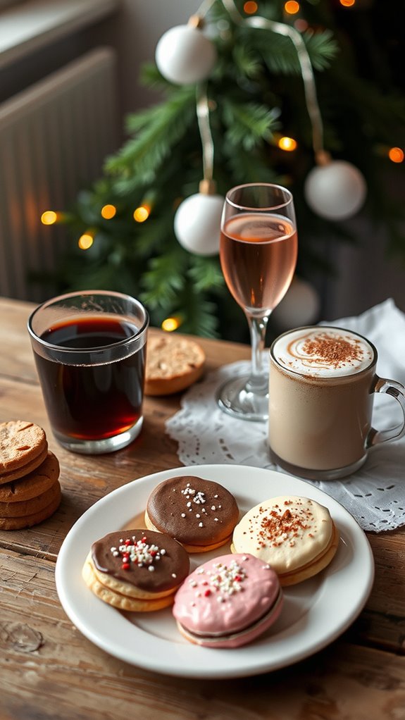 festive cookie drink pairings