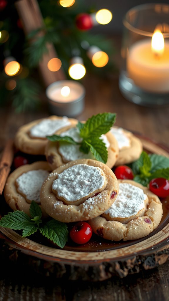 festive cookie platter presentation