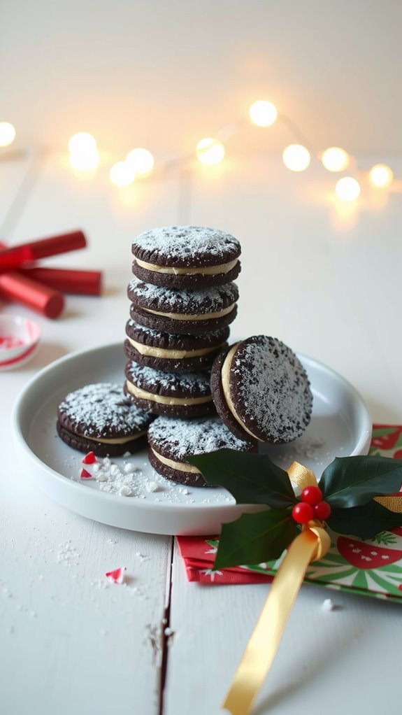 festive cookie platter presentation