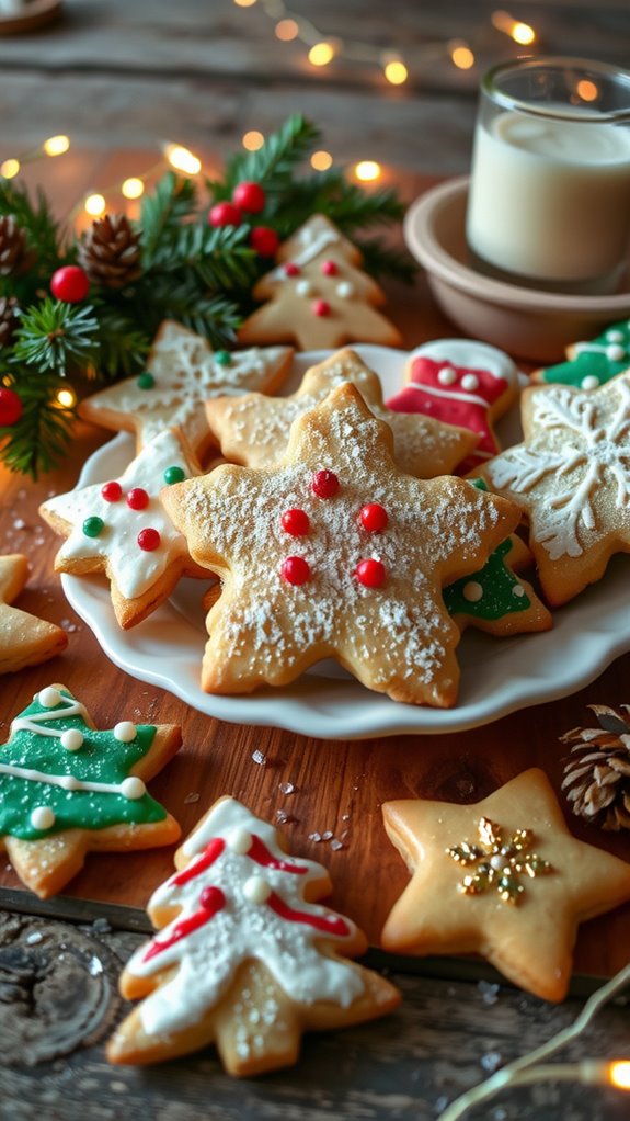 festive cream cheese cookies