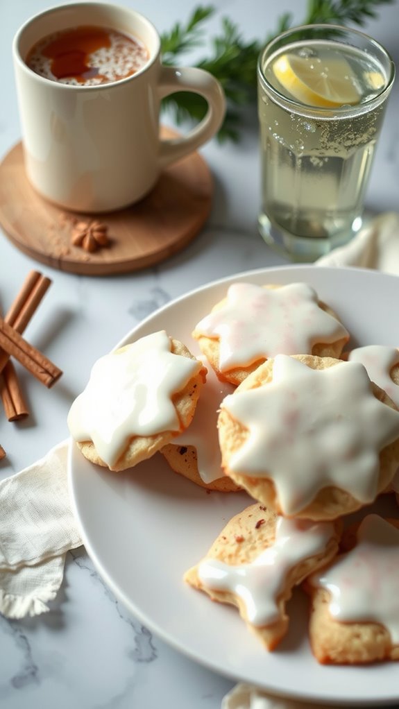 festive drink and cookie pairings