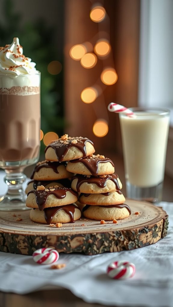festive drink and cookie pairings