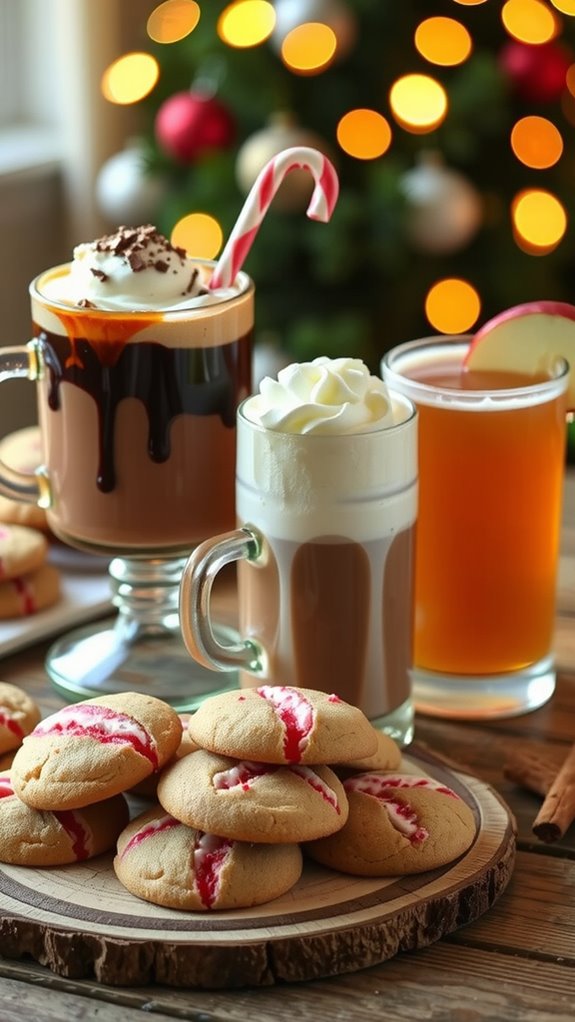 festive drinks for cookies