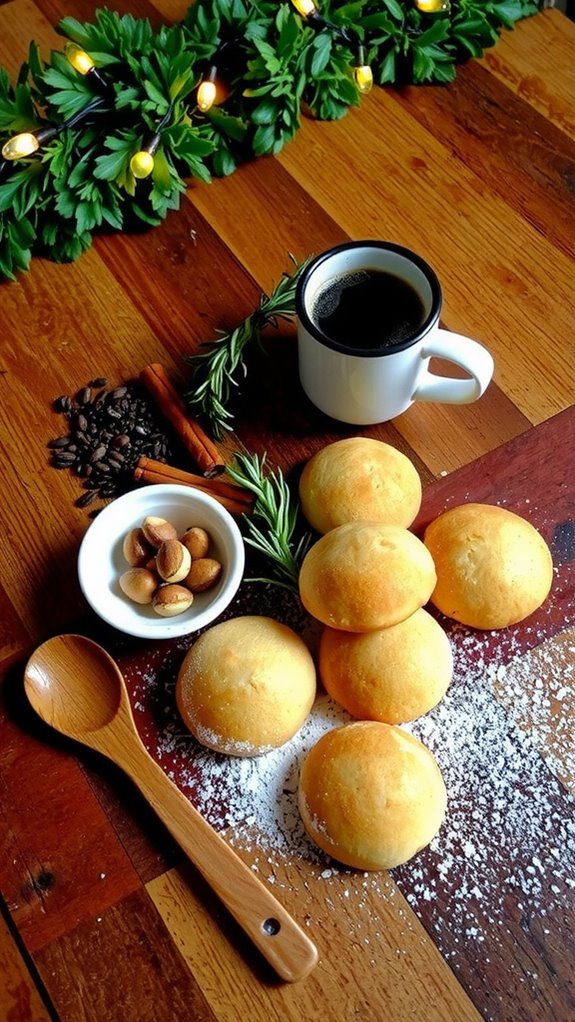 festive hazelnut espresso cookies