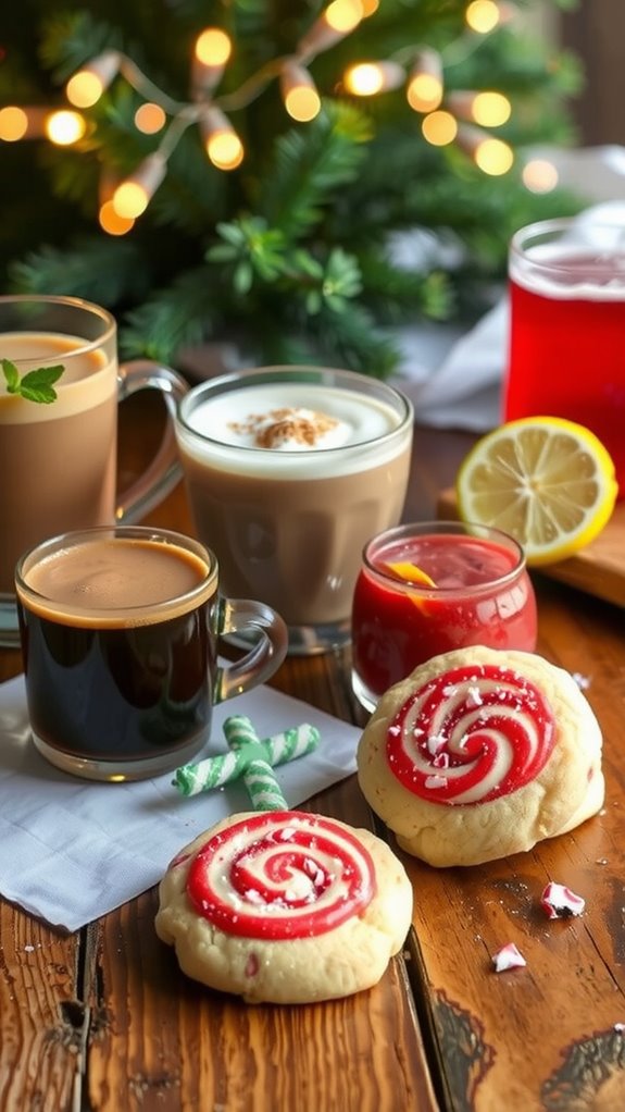 festive holiday drink pairings