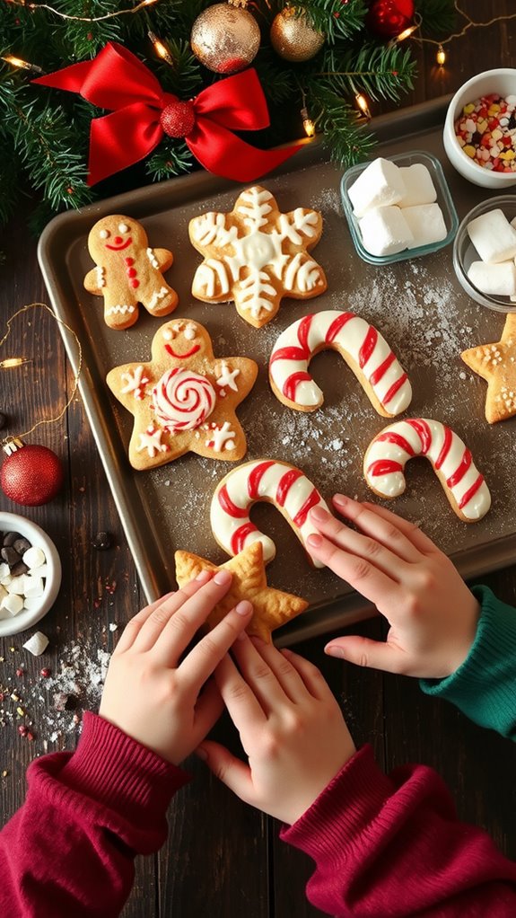 festive peppermint mocha cookies