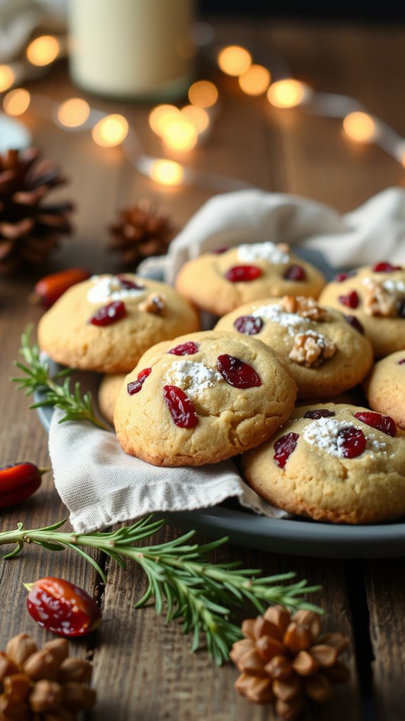 gifting walnut cranberry cookies