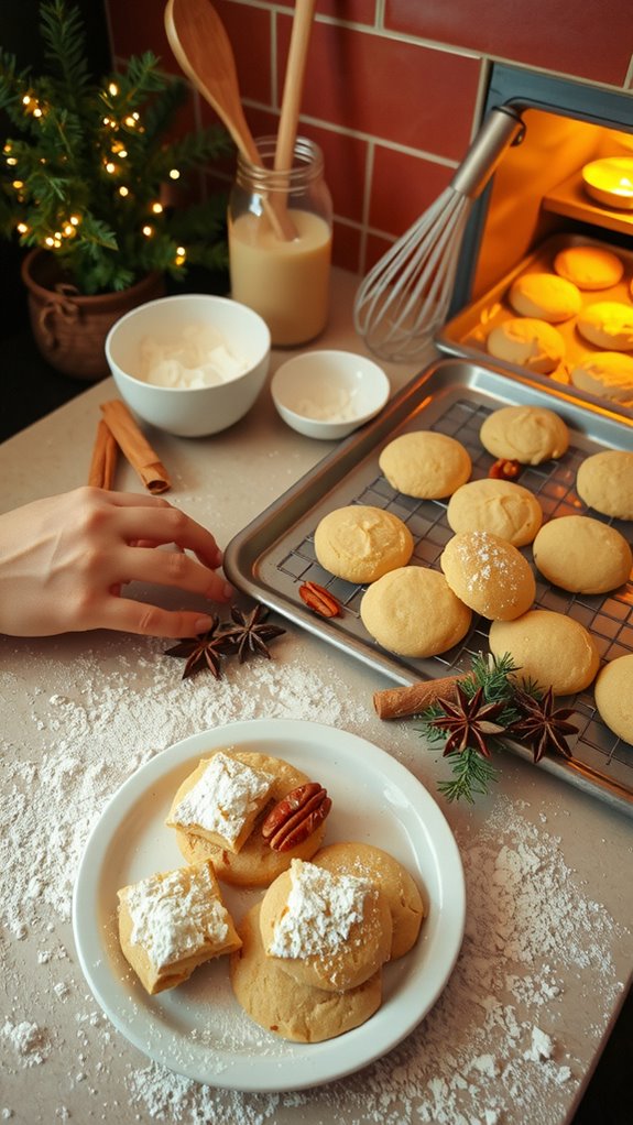 homemade holiday pecan cookies