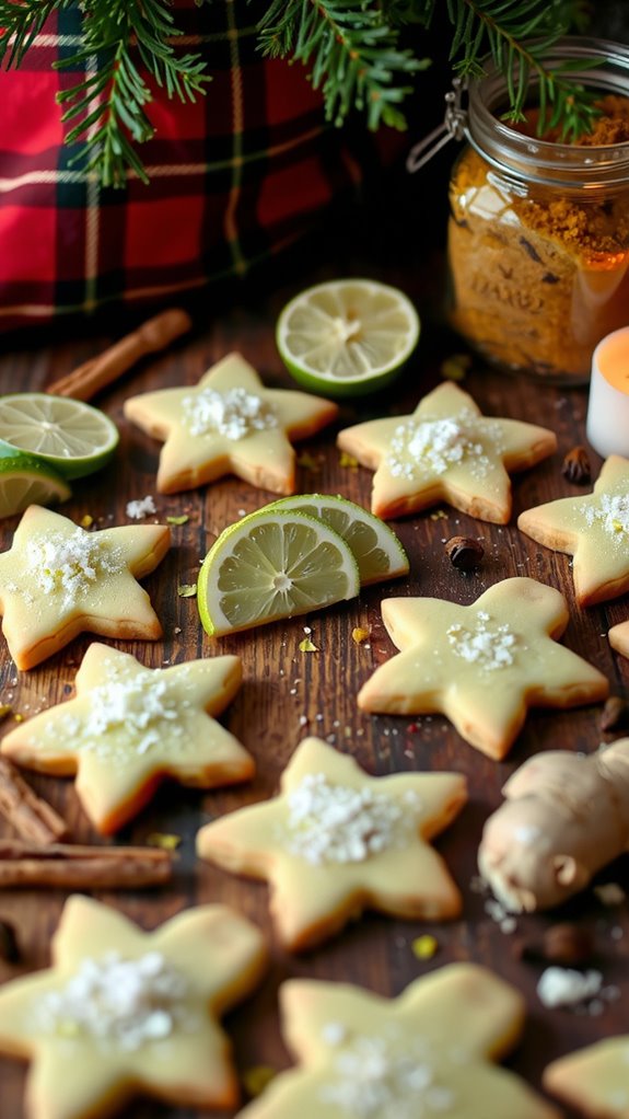 lime ginger holiday treats