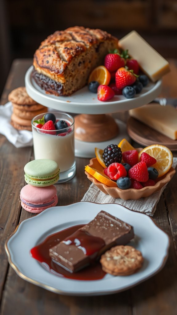 macarons pair with desserts