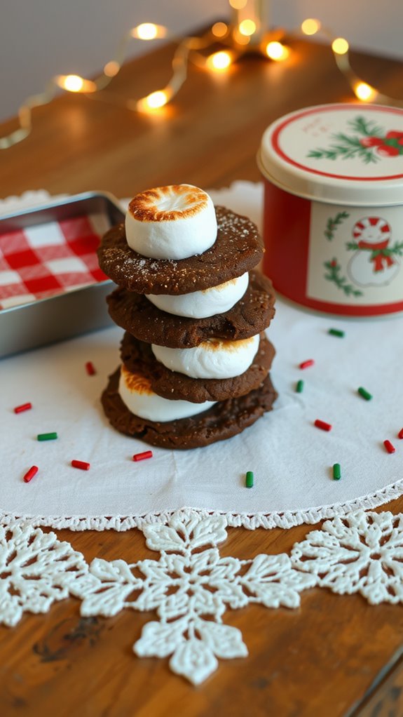 marshmallow chocolate cookies gifting