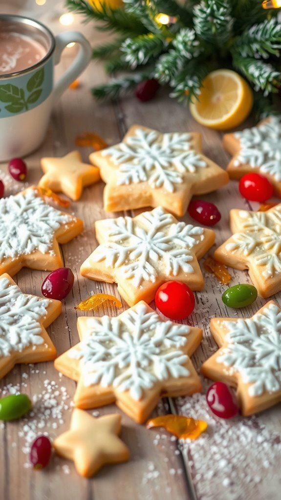 melting lemon shortbread cookies