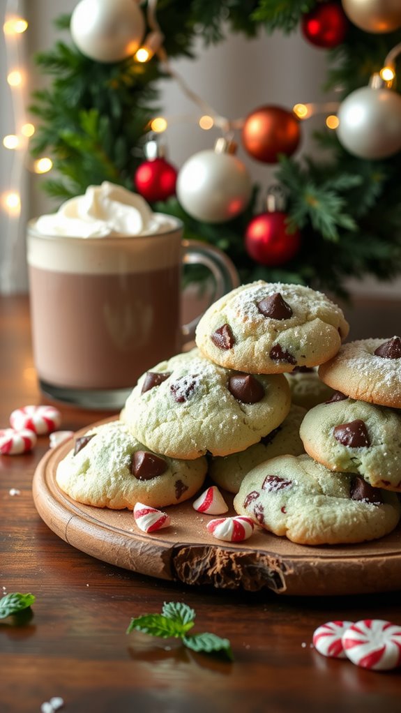 mint chocolate holiday treats