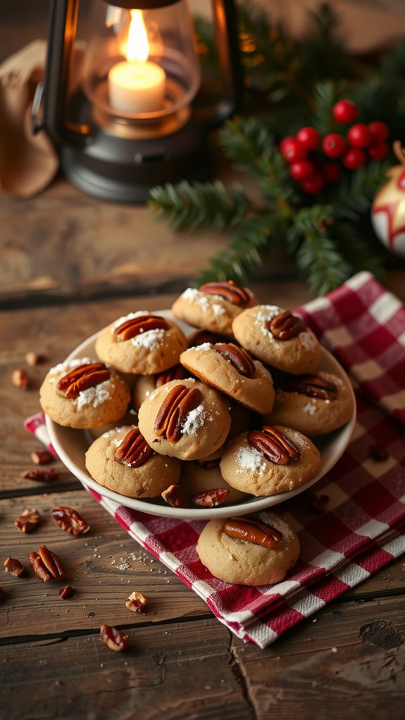 pecan filled christmas cookies